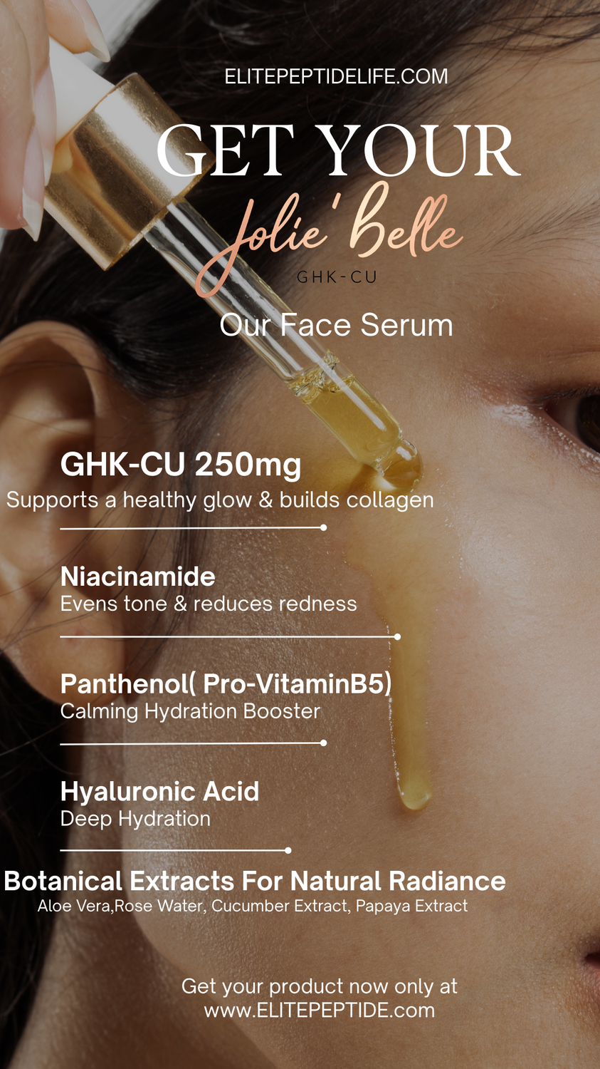 Ageless by Jolie Belle GHK-CU facial Serum - Image 3